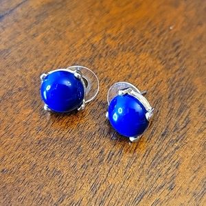 J. Crew Blue and Goldtone Earrings